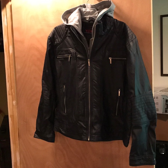 yoki faux leather jacket